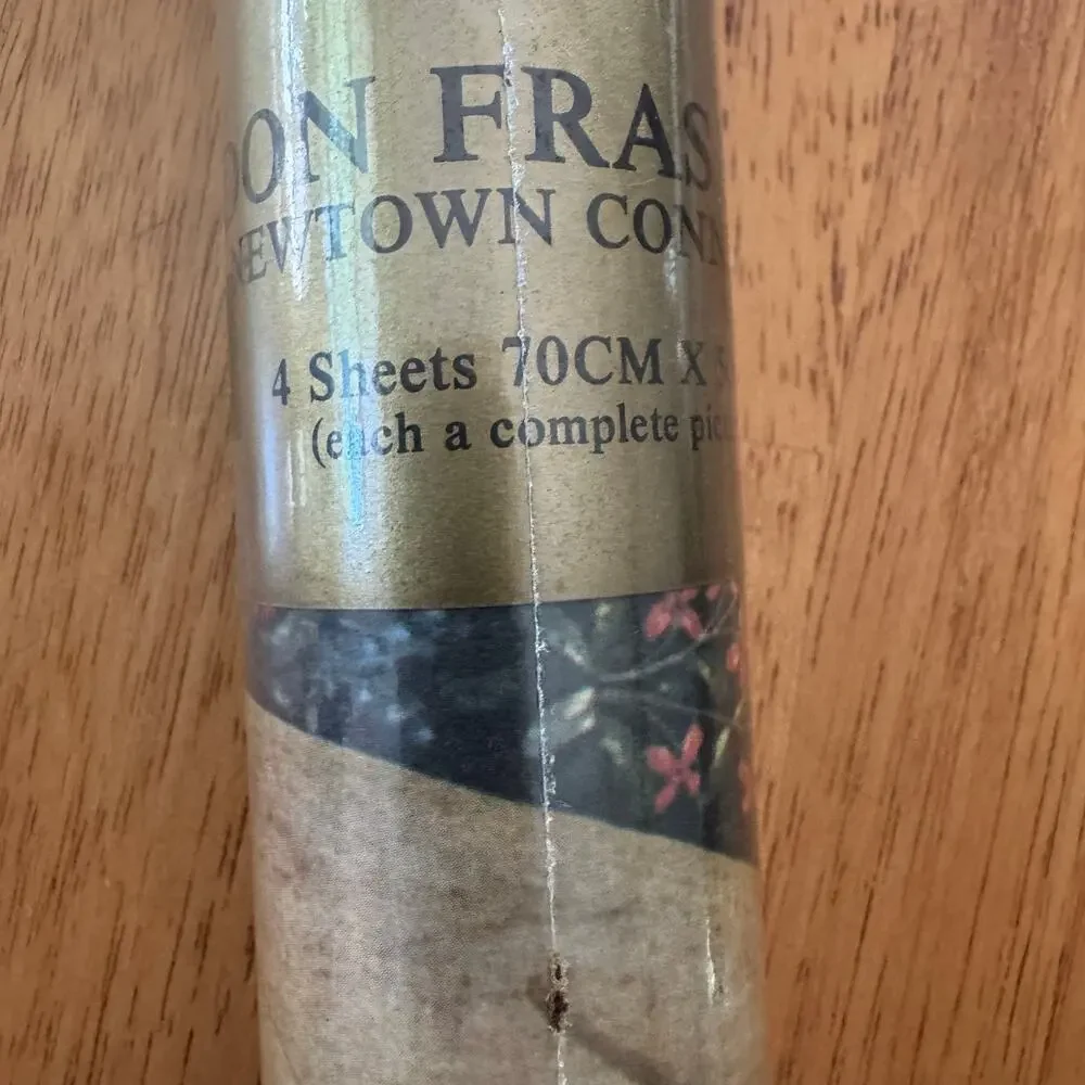 Gordon Fraser Gift Wrap 4 Sheets 16th Century Tapestry The Lady and The Unicorn